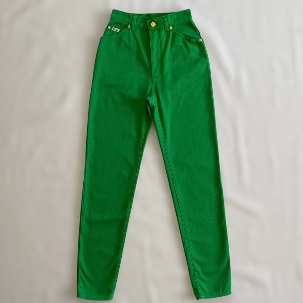 Vintage Escada High Waisted Green Jeans